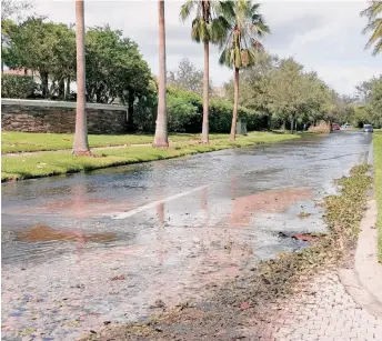  ?? CECILIA FIGUEROA ?? Muchas calles de la región sufrieron inundacion­es tras esl azote de Irma.