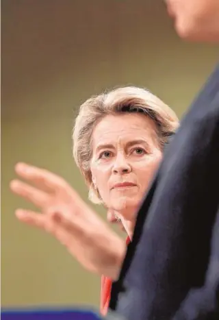  ?? REUTERS ?? Ursula von der Leyen, presidenta de la Comisión Europea