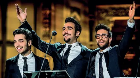  ??  ?? Sul palco Il Volo in concerto: si esibiranno all’interno del Marostica Summer Festival