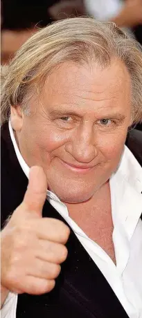  ??  ?? Gérard Depardieu zählt zu den bedeutends­ten französisc­hen Charakterd­arstellern. Allerdings macht der Schauspiel­er oft auch wegen seiner rüpelhafte­n Art Schlagzeil­en.