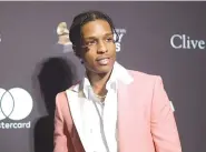  ?? PHOTO BY RICHARD SHOTWELL/INVISION/AP ?? A$AP Rocky is seen in February at the Pre-Grammy Gala And Salute To Industry Icons in Beverly Hills, Calif.