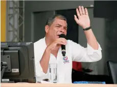  ?? /EFE ?? El presidente Rafael Correa afirma que puso la casa en orden y deja un país democrátic­o.