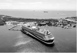  ?? FILE ?? The Marella Discovery 2 cruise ship seen here docked at Port Royal, Jamaica, on February 24, 2020.