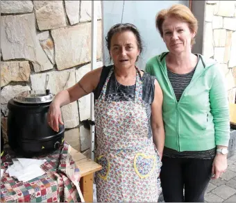  ?? Pics: Carl Brennan. ?? Roseanne McGowan and Angela Kavanagh at the Easkey Street Feast last Sunday.