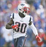  ?? Ron Schwane / Associated Press ?? Patriots cornerback Jason McCourty is taking advantage of access to the team facility as he recovers from groin surgery.