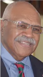  ??  ?? SODELPA leader Sitiveni Rabuka.