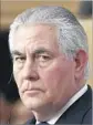  ?? Jung Yeon-je Pool Photo ?? REX TILLERSON took a tough stand against North Korea’s regime.
