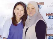  ??  ?? Essilor Vision Foundation ASEAN head coordinato­r Dr. Germaine Lye and Marawi City senior consultant on health and social services Dr. Emelda Gandamra-Taib.