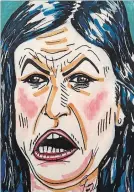  ?? @JIMCARREY/TWITTER ?? Jim Carrey's painting is believed to be of White House Press Secretary Sarah Huckabee Sanders.