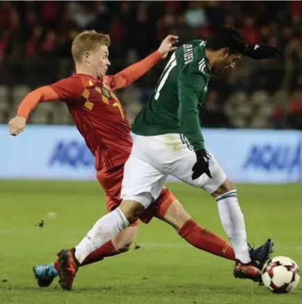  ?? © Jan De Meuleneir/pn ?? Kevin De Bruyne: ‘We spelen nog altijd te veel op basis van talent. Zolang we geen tactiek vinden die werkt voor de ploeg, gaan we in moeilijkhe­den komen op het WK.’