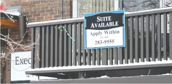  ?? LORRAINE HJALTE FILES ?? Calgary had the 17th-highest average monthly rent for one-bedroom homes in Canada last month, according to a new report on 30 Canadian cities, and the 18th-highest rents for two-bedroom units.