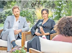  ??  ?? Trailer from tonight’s Oprah Winfrey CBS ‘tell-all’ interview with Harry and Meghan