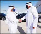  ?? PM Diwan photos ?? HH the Prime Minister is seen off at the airport before returning to Kuwait.