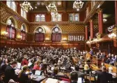  ?? Brian A. Pounds / Hearst Connecticu­t Media ?? Gov. Ned Lamont addresses the combined House and Senate earlier this year.