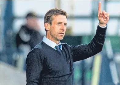  ??  ?? Finger on the pulse – but this season has been a learning curve for Dundee boss Neil McCann.