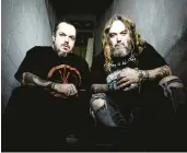  ?? JIM LOUVAU ?? Iggor Cavalera, left, and Max Cavalera bring their Max and Iggor Return Beneath Arise tour to The Forge in Joliet on Saturday. The concert features songs from the “Beneath the Remains” and “Arise” albums by Sepultura, a band that the brothers founded more than 30 years ago.