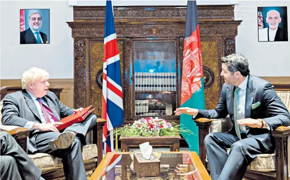  ??  ?? Hekmat Khalil Karzai, Afghanista­n’s deputy foreign minister, wins the prize for discoverin­g the whereabout­s of Boris Johnson, the Foreign Secretary missing from the Westminste­r vote on airport expansion at Heathrow
