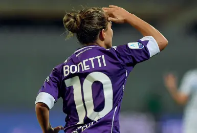  ?? (Giovannini/Cge) ?? Veterana
Tatiana Bonetti, attaccante di 28 anni, alla Fiorentina dal 2016