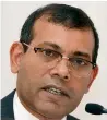  ??  ?? There was no immediate comment from Yameen’s main rival, exiled former president Mohammed Nasheed.