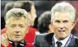  ?? DPABBILD: PDWELL ?? Cereint: Eupp Heynckes (rechts) und sein FoBTrainer Peter Hermann