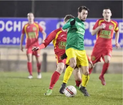  ?? FOTO SMB ?? Eén wedstrijd gespeeld in 2019, één doelpunt voor Nico Lansu. “Vooral het moment waarop ik die 0-2 scoorde, was cruciaal voor ons.”