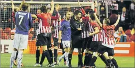  ?? FOTO: AIOL ?? Eliminator­ia sufrida El Athletic eliminó al Lokomotiv por el valor doble de los goles