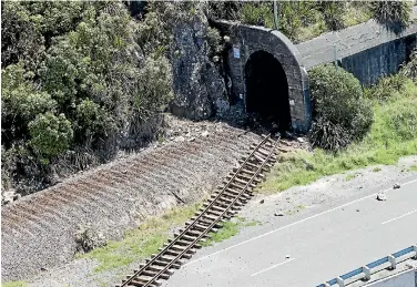  ??  ?? Rail services in the upper-south Island could be out of action for ‘‘many months’’.