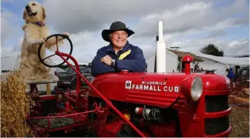  ?? PHOTO: DAVID CONACHY ?? Albert Raid from Seaforde, Co Down at the Knockbridg­e Co Louth vintage show on Sunday.