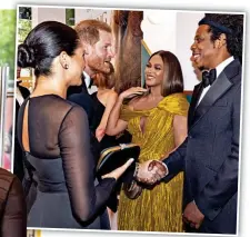 ?? ?? Stars: With Beyonce and husband Jay-Z