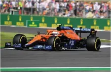  ?? Picture: Michael Regan ?? McLaren’s Bristol-born driver Lando Norris on his way to a fourthplac­ed finish in the British Grand Prix at Silverston­e