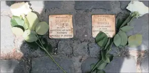  ?? PICTURE: THE CONVERSATI­ON ?? Stumbling stones for Siegfried and Edith Robinski in Berlin.