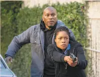  ?? Alan Markfield / Sony Pictures ?? Naomie Harris plays a rookie New Orleans police officer opposite Tyrese Gibson in the new thriller “Black and Blue.”