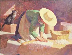  ??  ?? Heady scent: Sorting Garlic by the Scottish painter John Bulloch Souter (1890-1972)