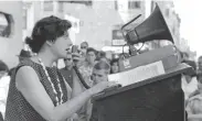  ?? C.R. Snyder 1959 ?? Ruth Weiss at a 1959 North Beach reading. She helped pioneer reading poetry to live jazz.