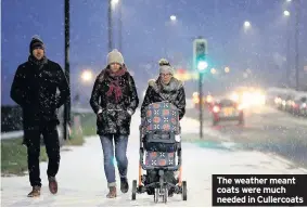  ??  ?? The weather meant coats were much needed in Cullercoat­s