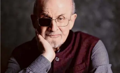  ?? Courtesy of Rachel Eliza Griffiths ?? Salman Rushdie is the author of “Knife: Meditation­s After an Attempted Murder.”
