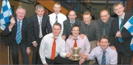  ??  ?? In 2009, Knocknagre­e GAA honoured the silver jubilee of the team that won the Cork County Junior Football Championsh­ip title in 1984.