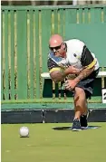  ?? REXINE HAWES ?? Former Blackjack Dwayne Cameron delivers his bowls during his semi final