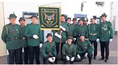  ?? RP-FOTO: ENDERMANN ?? Der Jägerzug „Grüne Seele“der Osterather Schützen. Ob das dortige Schützenfe­st im September stattfinde­n kann, ist noch offen.