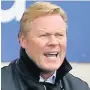  ??  ?? PLENTY TO PONDER But Koeman welcomes a rest