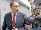  ?? Picture / AP ?? Martin Vizcarra was expected to be sworn in overnight.