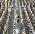  ??  ?? Warehouse working conditions at Amazon have been criticised by some employees