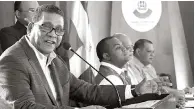  ?? FUENTE EXTERNA ?? Rubén Maldonado encabezó Foro Legislativ­o en SDN.
