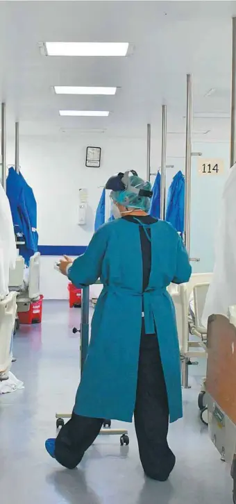  ?? / Cortesía ?? En este momento hay 121 camas de UCI disponible­s en los centros hospitalar­ios de Bogotá.