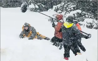  ?? LAURA CUSÍ ?? El rodaje ha sido muy duro en algunas escenas, con nieve de sobras por Filomena