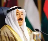  ??  ?? His Highness the Amir Sheikh Sabah Al-Ahmad Al-Jaber Al-Sabah