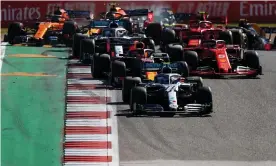  ??  ?? F1 will feature 22 races in the 2020 season. Photograph: Dan Istitene/Getty Images