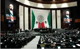  ?? ?? CONGRESO. La Cámara de Diputados conmemoró ayer la efeméride del asesinato de Francisco I. Madero.