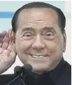  ??  ?? 0 Silvio Berlusconi is in San Raffaele Hospital in Milan