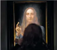  ?? AFP ?? ‘Salvator Mundi’, obra de Leonardo Da Vinci.